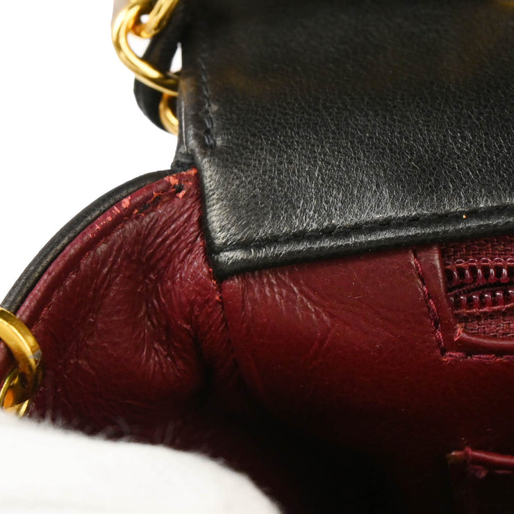 Chanel Black Lambskin Medium Diana Shoulder Bag