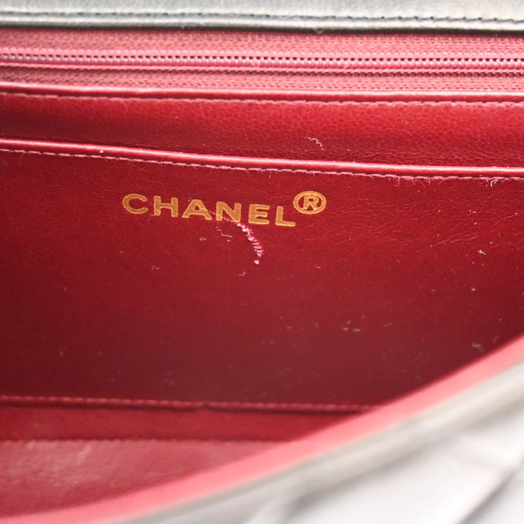 Chanel Black Lambskin Medium Diana Shoulder Bag