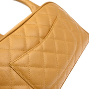Chanel 2003-2004 Beige Caviar Bowling Bag 27