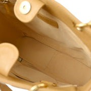 Chanel 2003-2004 Beige Caviar Petite Shopping Tote PST Chain Handbag