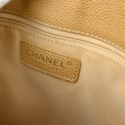 Chanel 2003-2004 Beige Caviar Petite Shopping Tote PST Chain Handbag