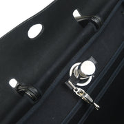 Hermes 2002 Black Beige Toile Officier H Herbag MM 2 in 1 2way Shoulder Handbag