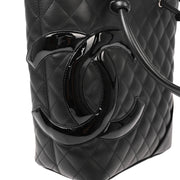 Chanel Black Calfskin Cambon Ligne Tote Handbag