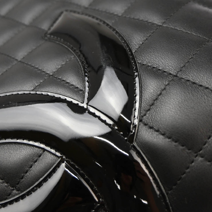 Chanel Black Calfskin Cambon Ligne Tote Handbag