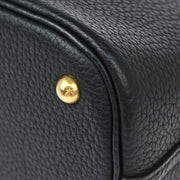 Hermes 2003 Blue Indigo Fjord Bolide 37 2way Shoulder Handbag
