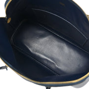 Hermes 2003 Blue Indigo Fjord Bolide 37 2way Shoulder Handbag