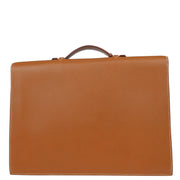 Hermes Gold Courchevel Sac a Depeches 41 Briefcase