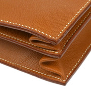 Hermes Gold Courchevel Sac a Depeches 41 Briefcase