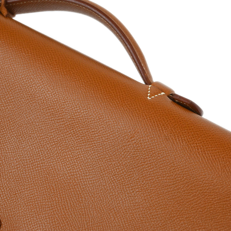 Hermes Gold Courchevel Sac a Depeches 41 Briefcase