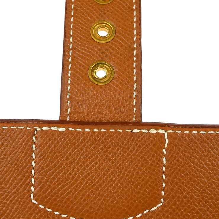 Hermes Gold Courchevel Sac a Depeches 41 Briefcase