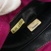 Chanel 1991-1994 Purple Suede Chevron Camera Bag Mini
