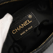 Chanel 2001-2003 Black Patent Leather Choco Bar Handbag
