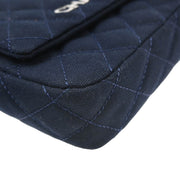 Chanel Navy Cotton Cruise Line Clutch Bag