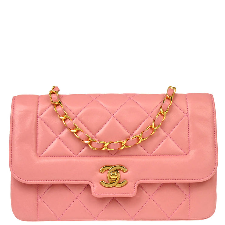 Chanel Pink Lambskin Shoulder Bag