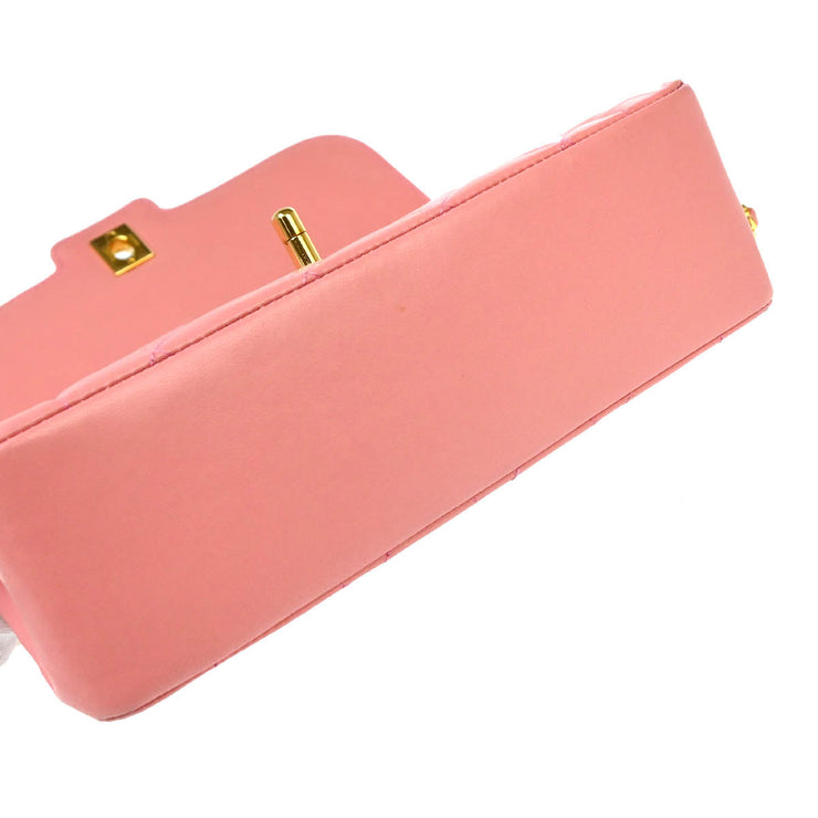 Chanel Pink Lambskin Shoulder Bag