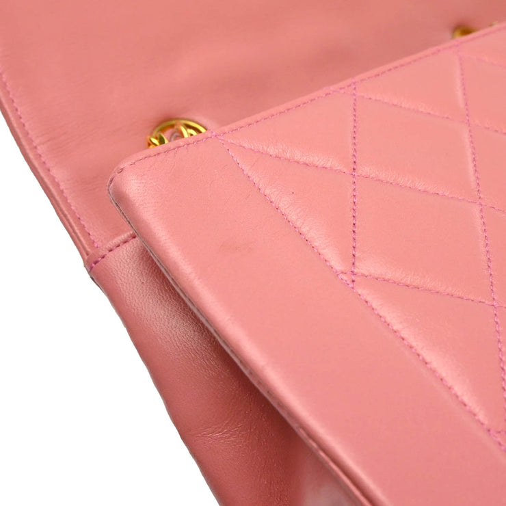 Chanel Pink Lambskin Shoulder Bag