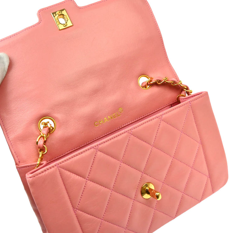 Chanel Pink Lambskin Shoulder Bag
