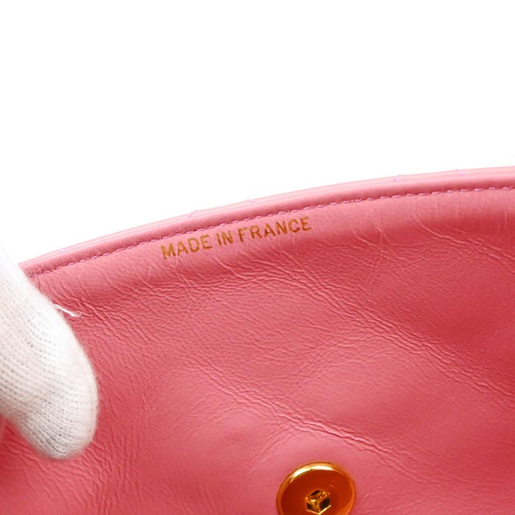 Chanel Pink Lambskin Shoulder Bag