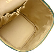 Chanel 1997-1999 Emerald Green Caviar Timeless Vanity Handbag