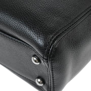 Chanel 2005-2006 Black Calfskin Mademoiselle Lock Tote Handbag