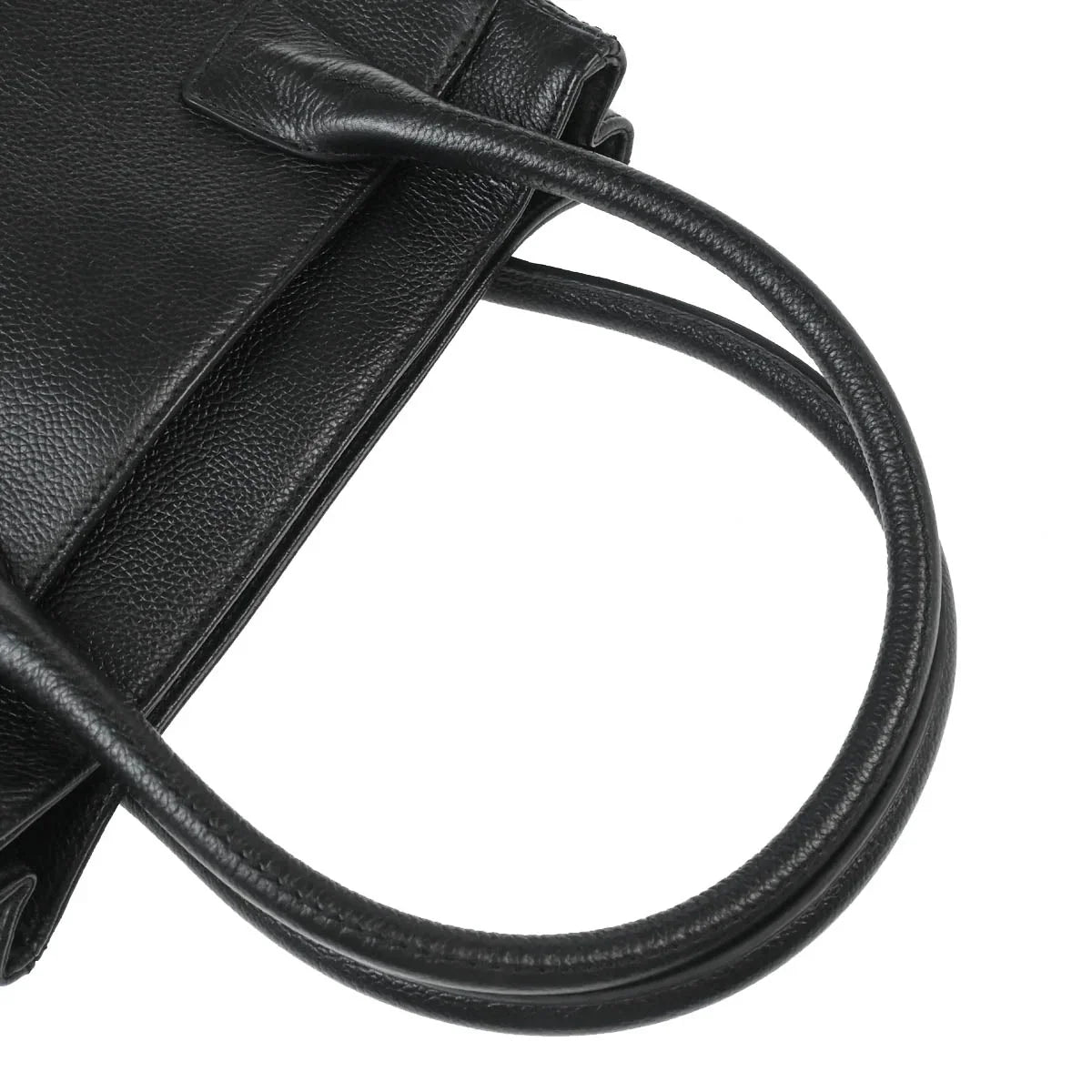 Chanel 2005-2006 Black Calfskin Mademoiselle Lock Tote Handbag