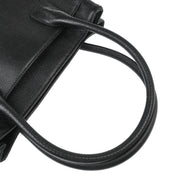 Chanel 2005-2006 Black Calfskin Mademoiselle Lock Tote Handbag