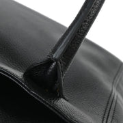 Chanel 2005-2006 Black Calfskin Mademoiselle Lock Tote Handbag