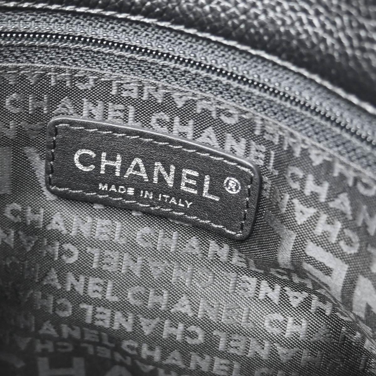 Chanel 2005-2006 Black Calfskin Mademoiselle Lock Tote Handbag