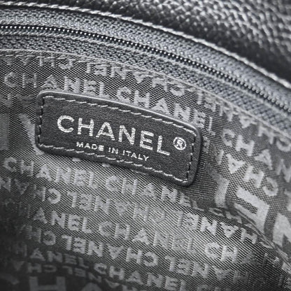 Chanel 2005-2006 Black Calfskin Mademoiselle Lock Tote Handbag