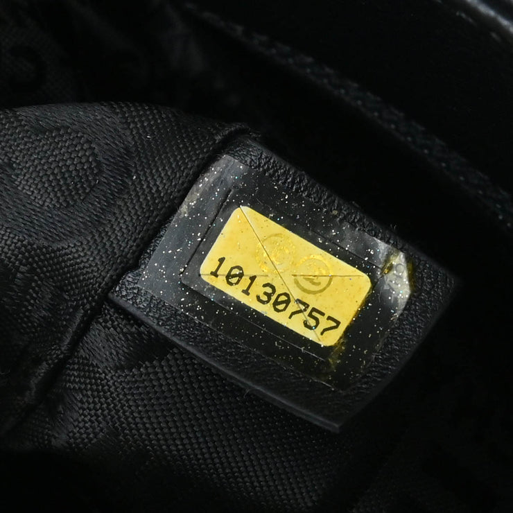Chanel 2005-2006 Black Calfskin Mademoiselle Lock Tote Handbag
