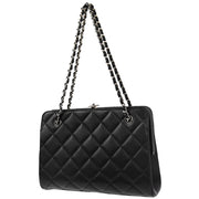 Chanel Black Caviar Chain Handbag
