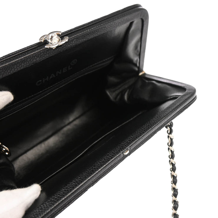 Chanel Black Caviar Chain Handbag