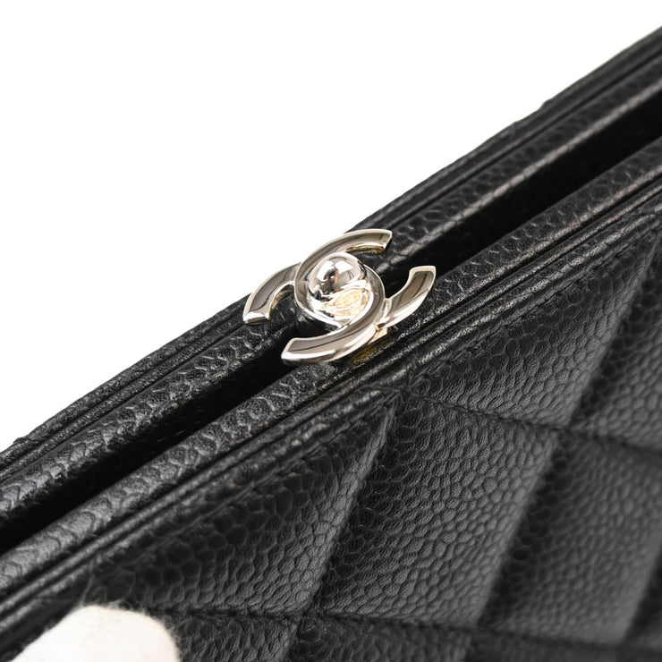 Chanel Black Caviar Chain Handbag