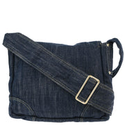 Chanel 2005-2006 Navy Denim Shoulder Bag
