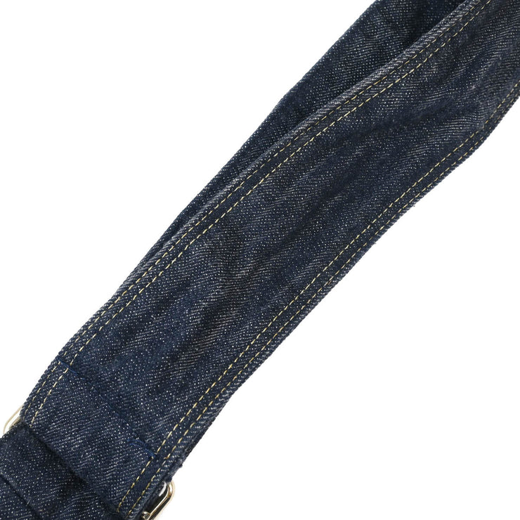 Chanel 2005-2006 Navy Denim Shoulder Bag