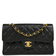 Chanel Black Caviar Small Classic Double Flap Shoulder Bag