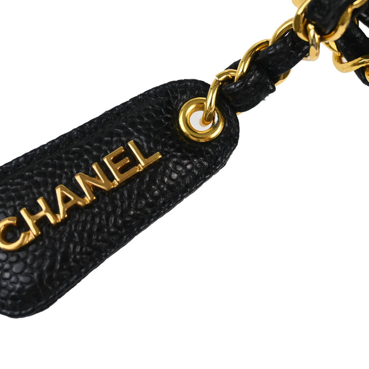Chanel 1994-1996 Black Caviar Camera Bag Small