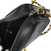 Chanel 1994-1996 Black Caviar Camera Bag Small