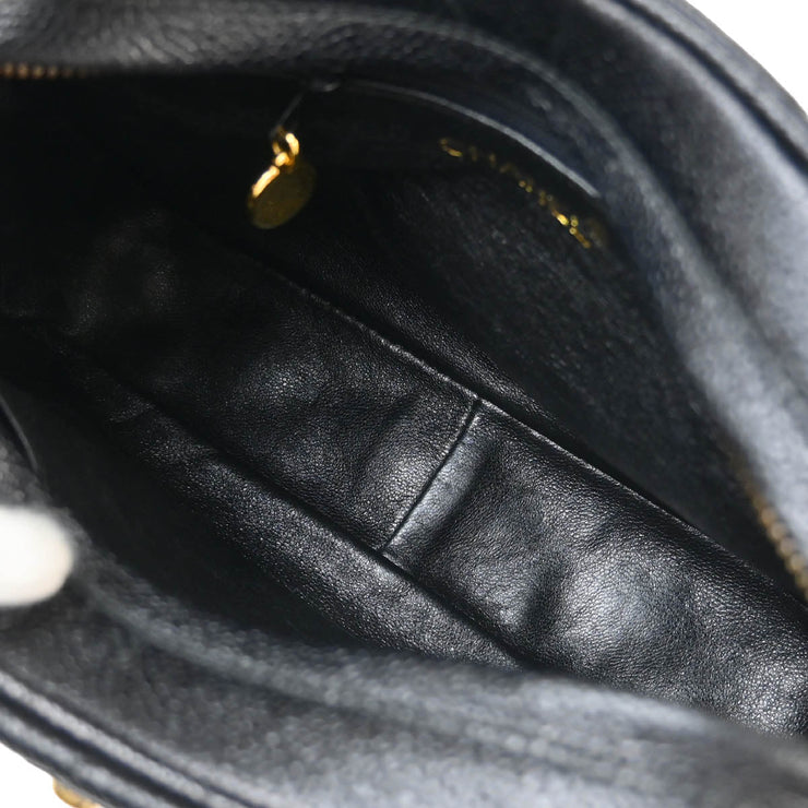 Chanel 1994-1996 Black Caviar Camera Bag Small