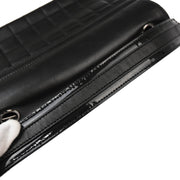 Chanel 2005-2006 Black Lambskin Choco Bar Camellia No.5 CC Handbag