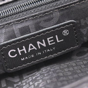 Chanel 2005-2006 Black Lambskin Choco Bar Camellia No.5 CC Handbag