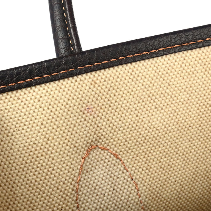 Hermes Beige Toile H Garden Party 36 PM Tote Handbag
