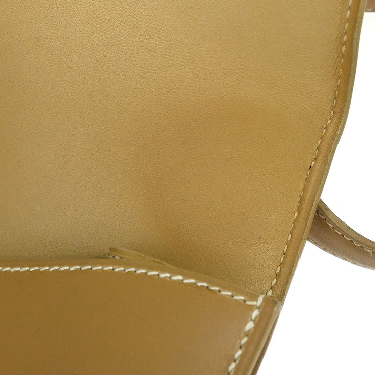 Hermes 1998 Beige Box Calf Constance 23 Shoulder Bag