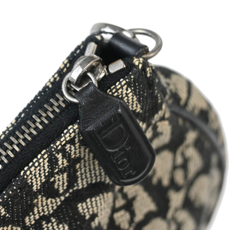 Christian Dior 2002 Black Trotter Saddle Handbag