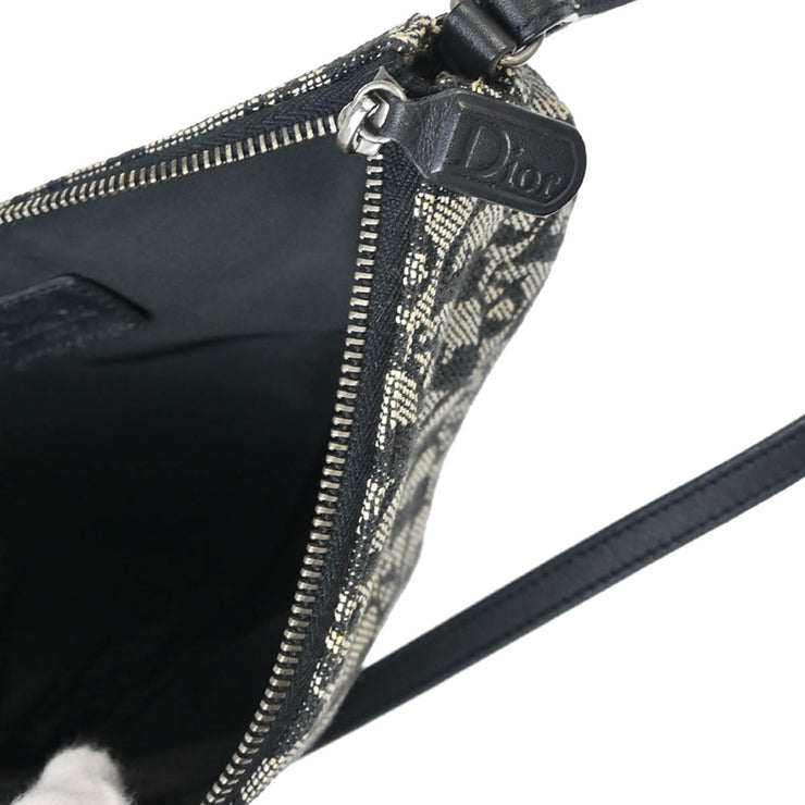 Christian Dior 2002 Black Trotter Saddle Handbag