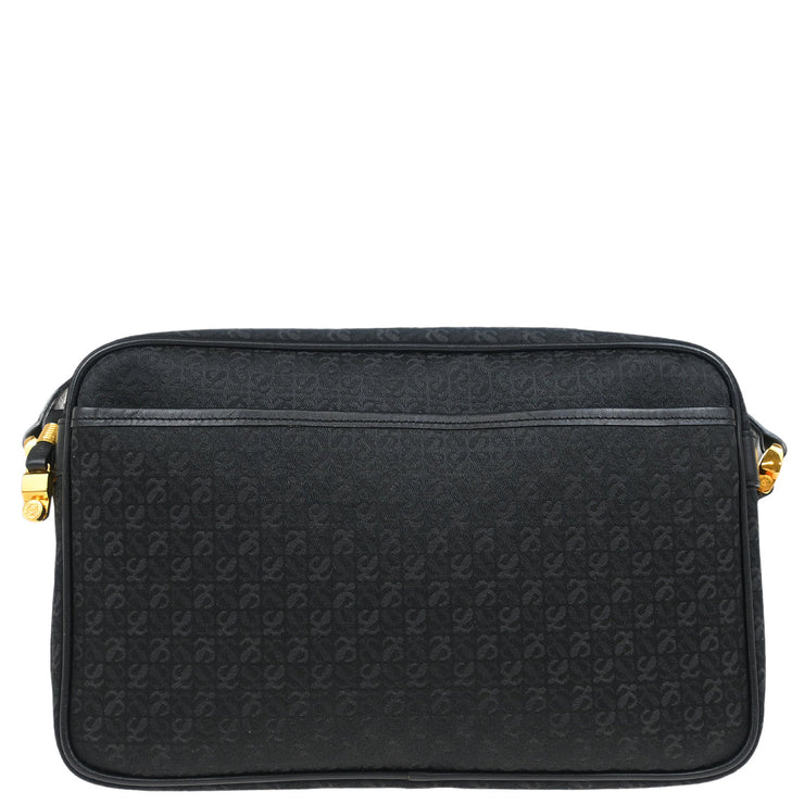 Loewe Black Canvas Shoulder Bag