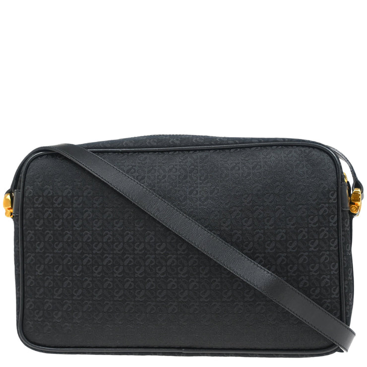 Loewe Black Canvas Shoulder Bag