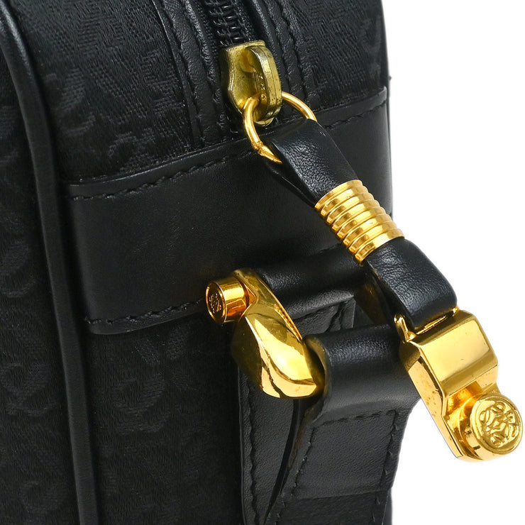 Loewe Black Canvas Shoulder Bag