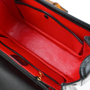 Gucci Black Bamboo 2way Shoulder Handbag