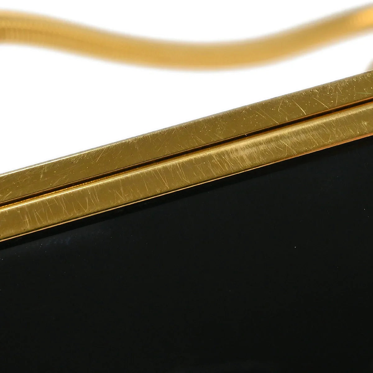 Chanel Black Acrylic Runway Lucite Minaudiere Box Shoulder Bag 97P